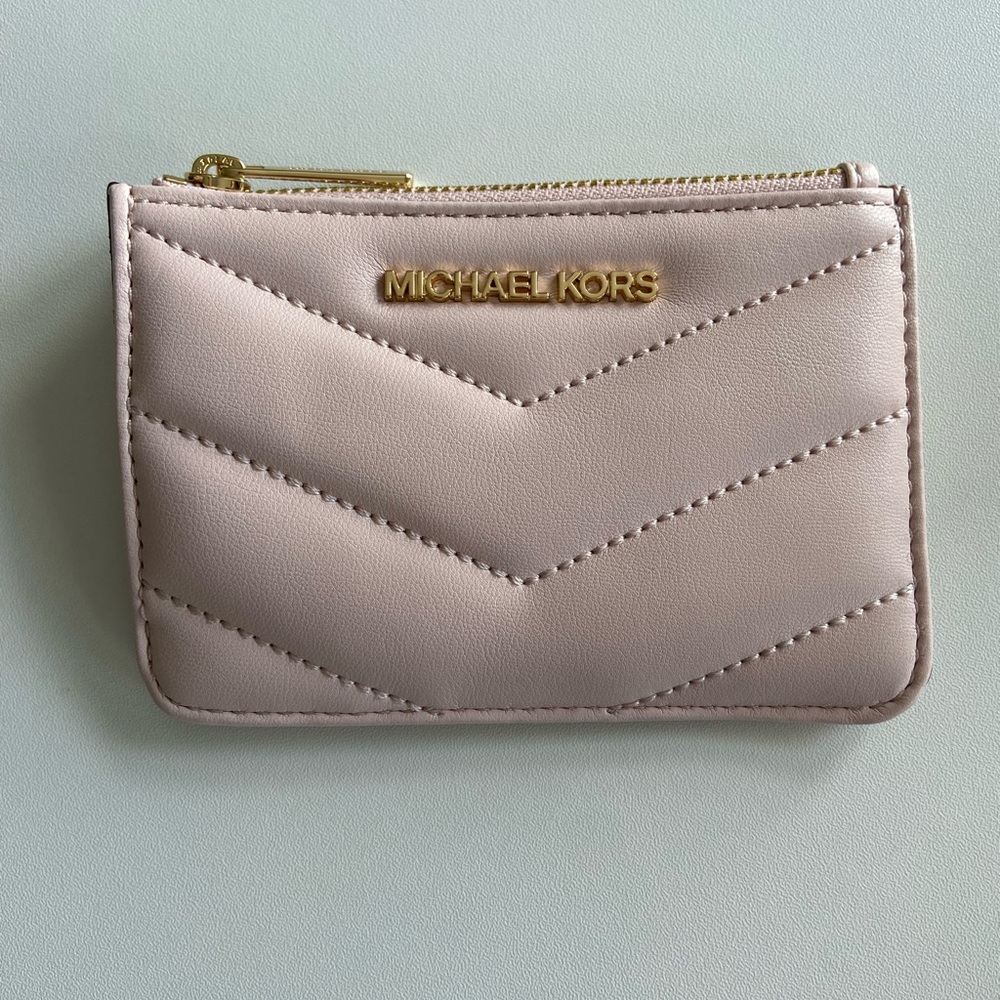 Michael Kors Pink Quilted Wallet